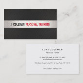 パーソナルトレーナーはっきりしたフィットネスジム 名刺 (正面/裏面)