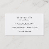 パーソナルトレーナーはっきりしたフィットネスジム 名刺 (裏面)