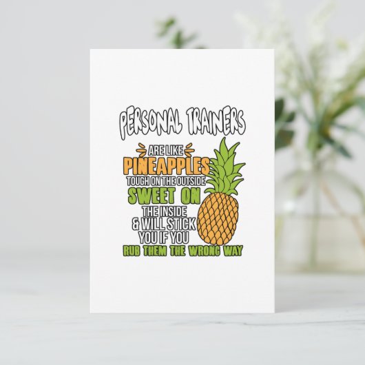 パーソナルトレーナーはパイナップルに似ている。 サンキューカード (スタンド正面)