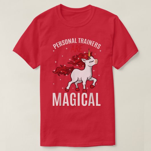 パーソナルトレーナーはMagic Unicorn Job CPT Prof Tシャツ (デザイン正面)