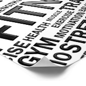 パーソナルトレーナーまたはフィットネスセンターポスター ポスター (角)