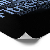 パーソナルトレーナーまたはフィットネスセンターポスター ポスター (角)