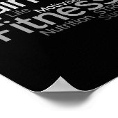 パーソナルトレーナーまたはフィットネスセンターポスター ポスター (角)