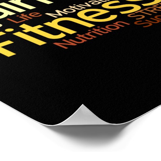 パーソナルトレーナーまたはフィットネスセンターポスター ポスター (角)