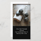 パーソナルトレーナーまたはフィットネスダンベルタオル&ウォーター (正面/裏面)