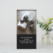 パーソナルトレーナーまたはフィットネスダンベルタオル&ウォーター (スタンド正面)