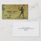 パーソナルトレーナーインク女の子 名刺 (正面/裏面)