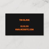 パーソナルトレーナーエクササイズジムフィットネス事業 名刺 (裏面)