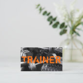 パーソナルトレーナーエクササイズジムフィットネス事業 名刺 (スタンド正面)