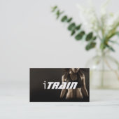 パーソナルトレーナーエクササイズジムフィットネス事業 名刺 (スタンド正面)