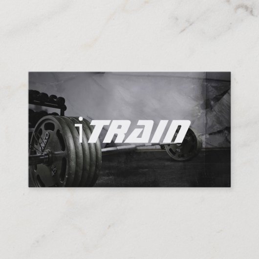 パーソナルトレーナーエクササイズジムフィットネス事業 名刺 (正面)