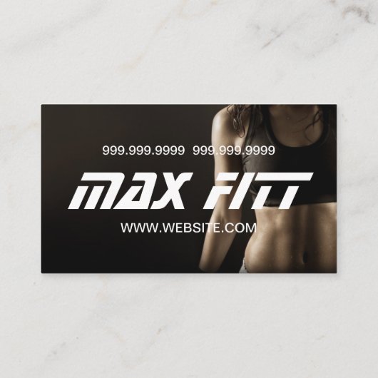 パーソナルトレーナーエクササイズジムフィットネス事業 名刺 (裏面)