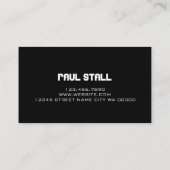 パーソナルトレーナーエクササイズジムフィットネス事業 名刺 (裏面)