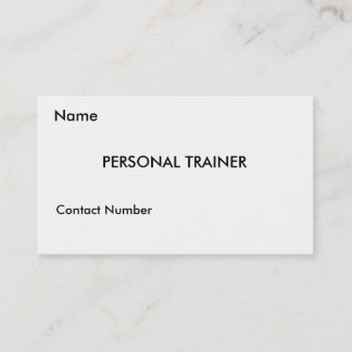 パーソナルトレーナーカード 名刺