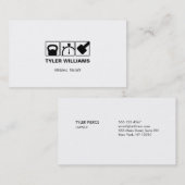 パーソナルトレーナークロストレーニングフィットネス 名刺 (正面/裏面)