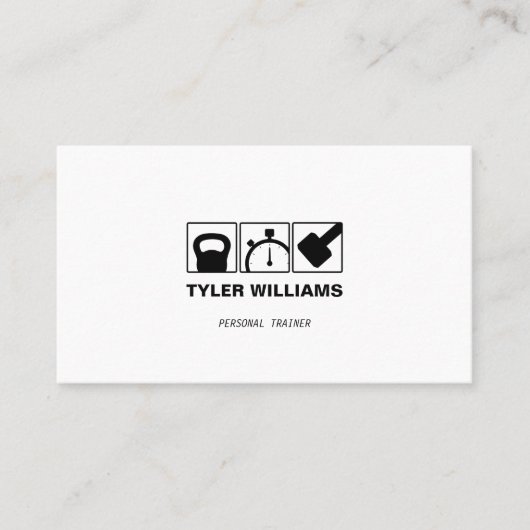 パーソナルトレーナークロストレーニングフィットネス 名刺 (正面)