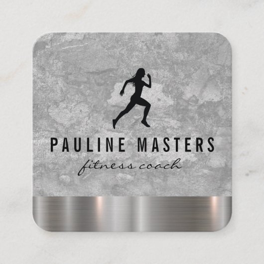 パーソナルトレーナーグランジ金属トリムアポイントメント 予約カード (正面)