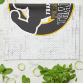 パーソナルトレーナージムパワートレーニングフィットネスカスタム キッチンタオル (折り畳み)