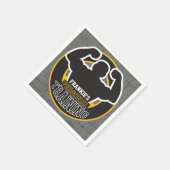 パーソナルトレーナージムパワートレーニングフィットネスカスタム スタンダードカクテルナプキン (角)