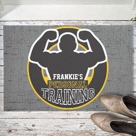 パーソナルトレーナージムパワートレーニングフィットネスカスタム ドアマット