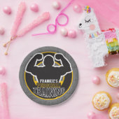 パーソナルトレーナージムパワートレーニングフィットネスカスタム ペーパープレート (パーティー)