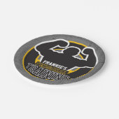 パーソナルトレーナージムパワートレーニングフィットネスカスタム ペーパープレート (アングル)