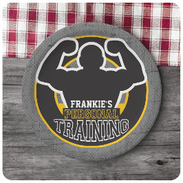 パーソナルトレーナージムパワートレーニングフィットネスカスタム ペーパープレート