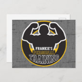 パーソナルトレーナージムパワートレーニングフィットネスカスタム ポストカード (正面/裏面)