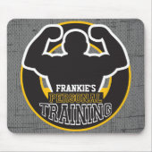 パーソナルトレーナージムパワートレーニングフィットネスカスタム マウスパッド (正面)