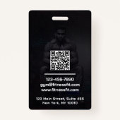 パーソナルトレーナージムパーソナライズされたフィットネス(2面) バッジ (裏面)