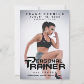 パーソナルトレーナージムフィットネス パーソナライズされた 招待状 (正面)