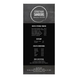 パーソナルトレーナースケッチロゴラックカード ラックカード