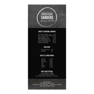 パーソナルトレーナースケッチロゴラックカード ラックカード