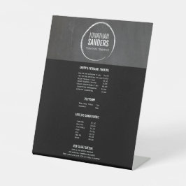 パーソナルトレーナースケッチロゴ 台座サイン