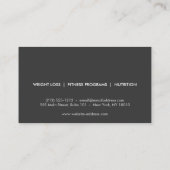 パーソナルトレーナースケッチロゴ（赤い名刺） 名刺 (裏面)