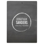 パーソナルトレーナースケッチロパーソナライズされたゴ クリップボード (裏面)