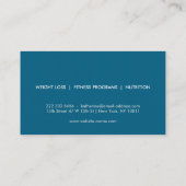 パーソナルトレーナーチョークスケッチロゴ 名刺 (裏面)