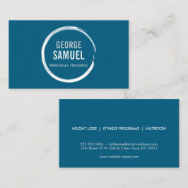 パーソナルトレーナーチョークスケッチロゴ 名刺