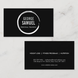 パーソナルトレーナーチョークスケッチロゴ 名刺