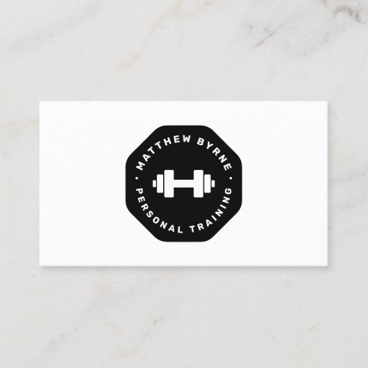 パーソナルトレーナートレーニングエンブレム名刺 名刺 (正面)