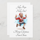 パーソナルトレーナーパーソナライズされたクリスマスカード シーズンカード (正面/裏面)
