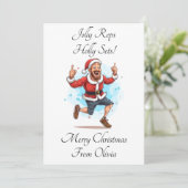 パーソナルトレーナーパーソナライズされたクリスマスカード シーズンカード (スタンド正面)