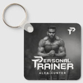 パーソナルトレーナーパーソナライズされた キーホルダー (正面)