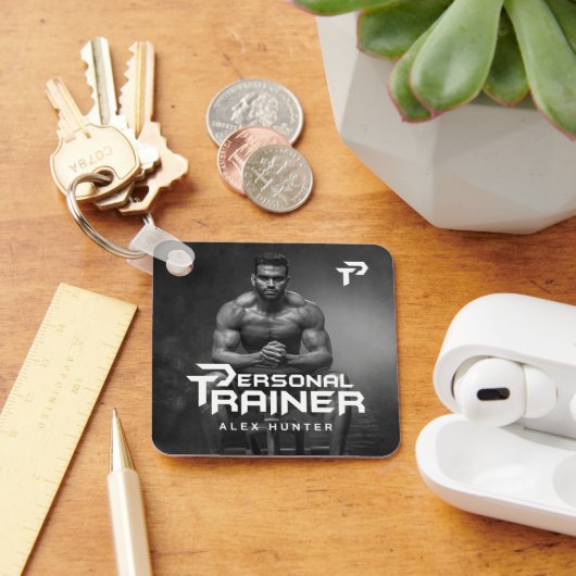 パーソナルトレーナーパーソナライズされた キーホルダー (デスク)