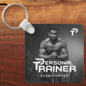 パーソナルトレーナーパーソナライズされた キーホルダー (正面)