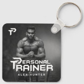 パーソナルトレーナーパーソナライズされた キーホルダー (裏面)