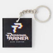 パーソナルトレーナーパーソナライズされた キーホルダー (裏面)