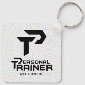 パーソナルトレーナーパーソナライズされた キーホルダー (裏面)