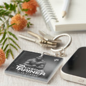 パーソナルトレーナーパーソナライズされた キーホルダー (正面右)