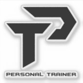 パーソナルトレーナーパーソナライズされた シール (正面)